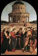 RAFFAELLO Sanzio Spozalizio (The Engagement of Virgin Mary) af Spain oil painting reproduction